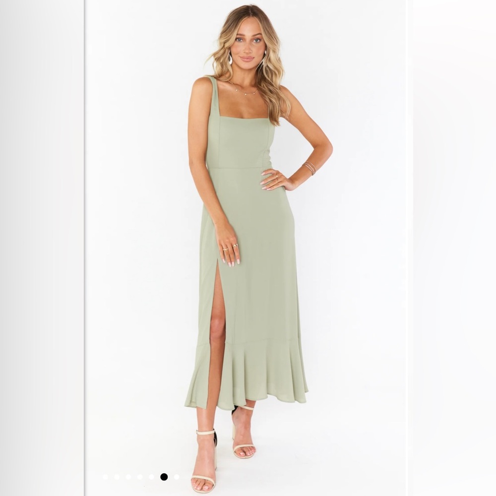 Show Me Your Mumu MIDI seafoam green dress